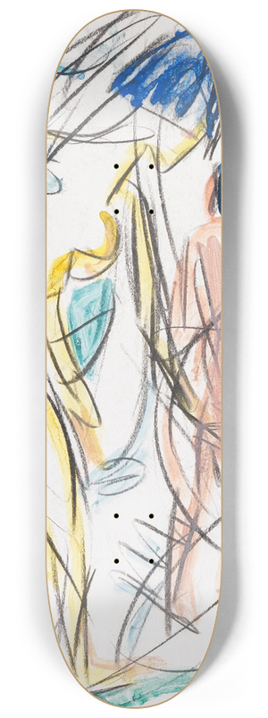 Ernst Ludwig Kirchner - Zwei Akte im Walde 8.25 inch art skate deck