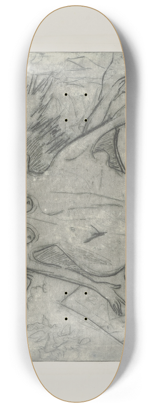 Ernst Ludwig Kirchner - Zwei nackte Frauen am Waldrand 8.25 inch art skate deck