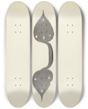 Triptych art skateboard deck of John Garay Handle by John Garay