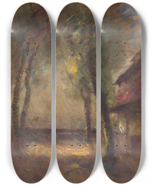 Triptych art skateboard deck of Franoisauguste Ravier The Terrace Of The Ravier House In Morestel by Franois-Auguste Ravier (1814-1895) Triptych art skateboard deck of Franoisauguste Ravier The Terrace Of The Ravier House In Morestel by Franois-Auguste Ravier (1814-1895)