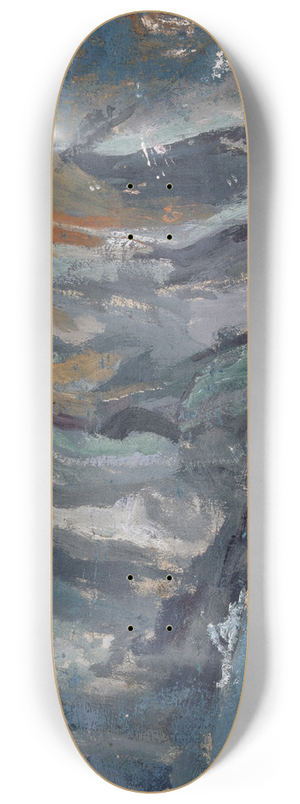 Ernst Schiess - Wave Breaking at the Rocks 8.25 inch art skate deck