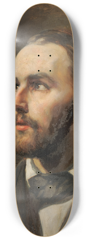 Ernst Stckelberg - Portrait of the Archaeologist Johann Jakob Bernoulli 8.25 inch art skate deck
