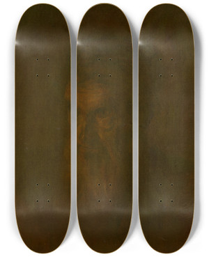 Triptych art skateboard deck of Ladislav Mednynszky Head Study Of An Old Man_2 by Ladislav Mednyanszky (1852-1919) Triptych art skateboard deck of Ladislav Mednynszky Head Study Of An Old Man_2 by Ladislav Mednyanszky (1852-1919)
