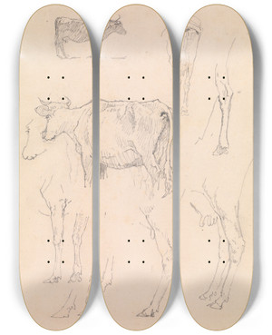 Triptych art skateboard deck of Christen Kbke Ker by Christen Kobke (1810-1848) Triptych art skateboard deck of Christen Kbke Ker by Christen Kobke (1810-1848)