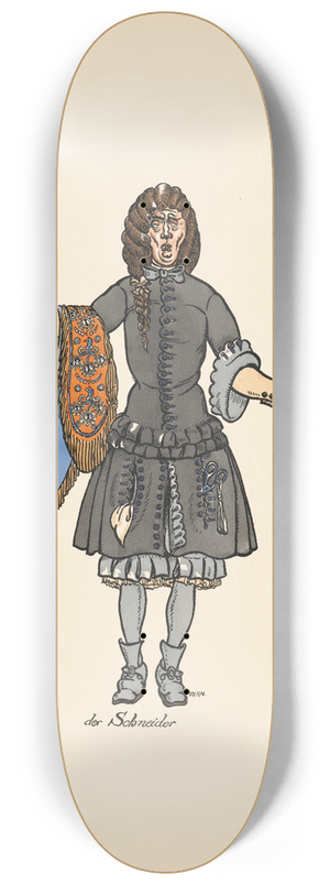 Ernst Stern - Der Schneider 8.25 inch art skate deck Ernst Stern - Der Schneider 8.25 inch art skate deck