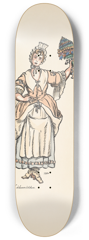 Ernst Stern - Kchenmdchen 8.25 inch art skate deck Ernst Stern - Kchenmdchen 8.25 inch art skate deck