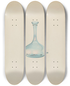 Triptych art skateboard deck of Isidore Steinberg Vase_4 by Isidore Steinberg (20-)