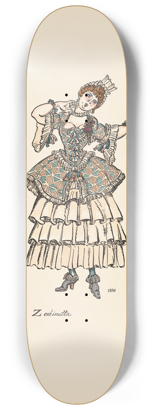 Ernst Stern - Zerbinetta 8.25 inch art skate deck Ernst Stern - Zerbinetta 8.25 inch art skate deck