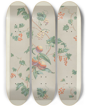 Triptych art skateboard deck of Margaret Knapp Wallpaper by Margaret Knapp