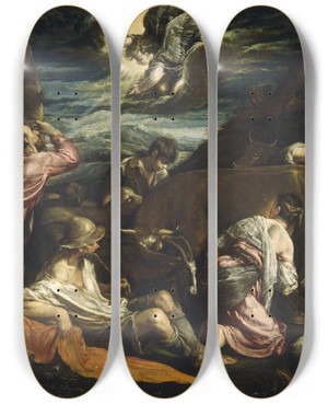 Triptych art skateboard deck of Jacopo Bassano The Annunciation To The Shepherds by Jacopo Bassano (1510-1592) Triptych art skateboard deck of Jacopo Bassano The Annunciation To The Shepherds by Jacopo Bassano (1510-1592)