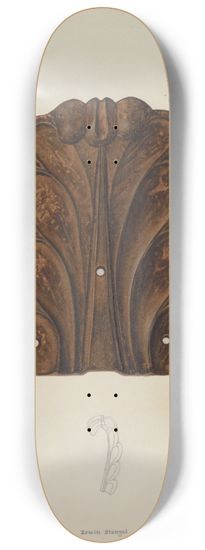Erwin Stenzel - Ornament 8.25 inch art skate deck