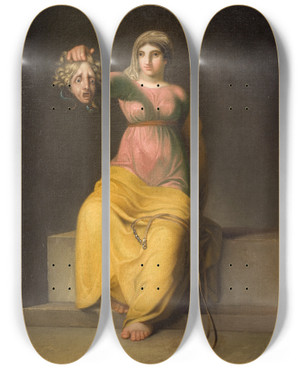 Triptych art skateboard deck of Nicolai Abildgaard Theology Allegorical Figure by Nicolai Abildgaard (1743-1809) Triptych art skateboard deck of Nicolai Abildgaard Theology Allegorical Figure by Nicolai Abildgaard (1743-1809)