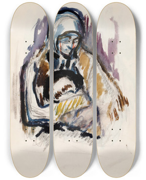 Triptych art skateboard deck of Magnus Enckell Luonnos Maalaukseen Iti Ja Lapsi Piet_1 by Magnus Enckell (1870-1925) Triptych art skateboard deck of Magnus Enckell Luonnos Maalaukseen Iti Ja Lapsi Piet_1 by Magnus Enckell (1870-1925)