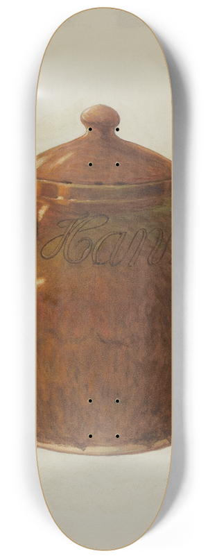Ethelbert Brown - Pa. German Jar with Lid 8.25 inch art skate deck