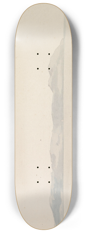 Abraham-Louis-Rodolphe Ducros - Gezicht op Golf van Napels vanaf kade bij kerk Santa Maria del Carmine 8.25 inch art skate deck Abraham-Louis-Rodolphe Ducros - Gezicht op Golf van Napels vanaf kade bij kerk Santa Maria del Carmine 8.25 inch art skate deck