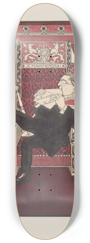 Albert Hahn - Ontwerp voor een politieke spotprent op het Ontbindingsbesluit 8.25 inch art skate deck