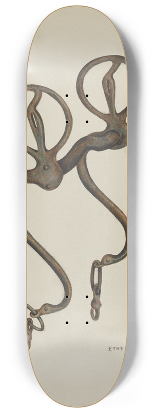 Ethel Dougan - Iron Bit 8.25 inch art skate deck Ethel Dougan - Iron Bit 8.25 inch art skate deck