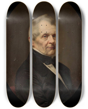 Triptych art skateboard deck of Antoni Murzynowski Portrait Of Rafa Hadziewicz by Antoni Murzynowski (1818-1896) Triptych art skateboard deck of Antoni Murzynowski Portrait Of Rafa Hadziewicz by Antoni Murzynowski (1818-1896)