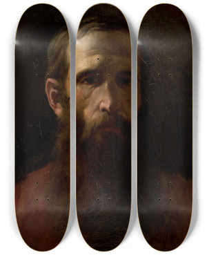 Triptych art skateboard deck of Witold Pruszkowski Portrait Of Aleksander Gierymski by Witold Pruszkowski (1846-1896) Triptych art skateboard deck of Witold Pruszkowski Portrait Of Aleksander Gierymski by Witold Pruszkowski (1846-1896)