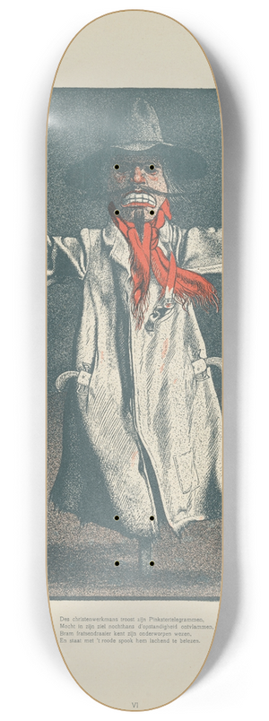 Albert Hahn - Vogelverschrikker 8.25 inch art skate deck