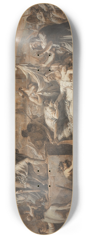 Etienne Barthlemy Garnier - Horatius Slaying his Sister Camilla after the Defeat of the Curiatii 8.25 inch art skate deck Etienne Barthlemy Garnier - Horatius Slaying his Sister Camilla after the Defeat of the Curiatii 8.25 inch art skate deck