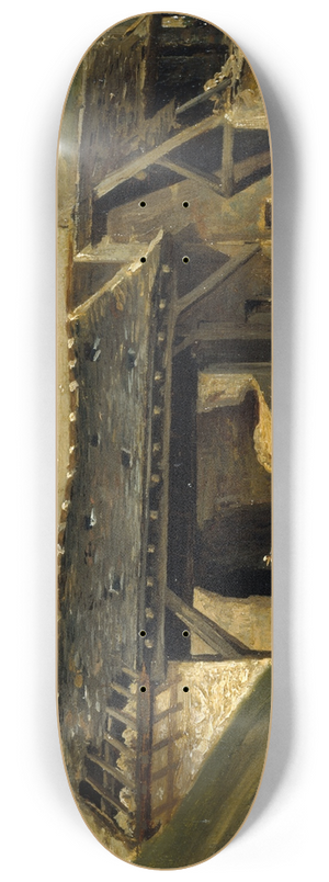 Etienne Bouhot - Entre dune carrire  Montmartre 8.25 inch art skate deck