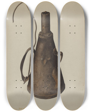 Triptych art skateboard deck of Thomas Dooley Torch by Thomas Dooley