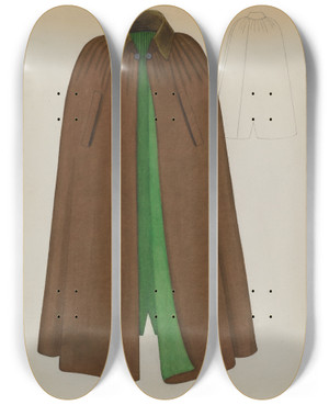 Triptych art skateboard deck of Marie Mitchell Cape_2 by Marie Mitchell