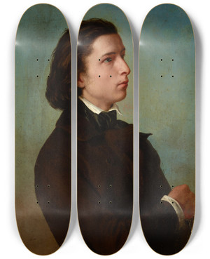 Triptych art skateboard deck of Franciszek Tepa Selfportrait_1 by Franciszek Tepa (1829-1889) Triptych art skateboard deck of Franciszek Tepa Selfportrait_1 by Franciszek Tepa (1829-1889)