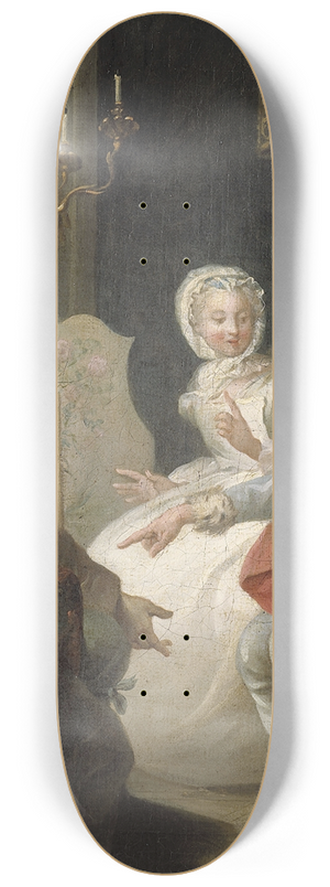 Etienne Jeaurat - Le Marchand dorvitan ou loprateur Barri 8.25 inch art skate deck