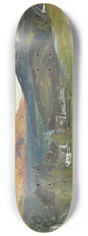 Albert Hertel - Blick ber Krummhbel auf die Schneekoppe 8.25 inch art skate deck