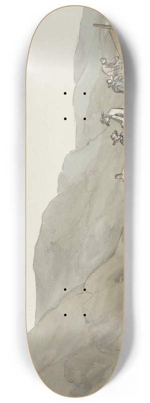 Abraham-Louis-Rodolphe Ducros - Gezicht op Kaap Paceco in Calabri nabij de stad Scilla 8.25 inch art skate deck Abraham-Louis-Rodolphe Ducros - Gezicht op Kaap Paceco in Calabri nabij de stad Scilla 8.25 inch art skate deck