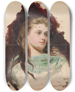Triptych art skateboard deck of Jzef Brodowski Portrait Of A Young Woman Sketch by Jozef Brodowski (1772-1853) Triptych art skateboard deck of Jzef Brodowski Portrait Of A Young Woman Sketch by Jozef Brodowski (1772-1853)