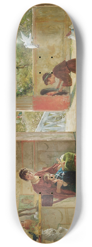 Ettore Forti - A Surprise Visitor 8.25 inch art skate deck