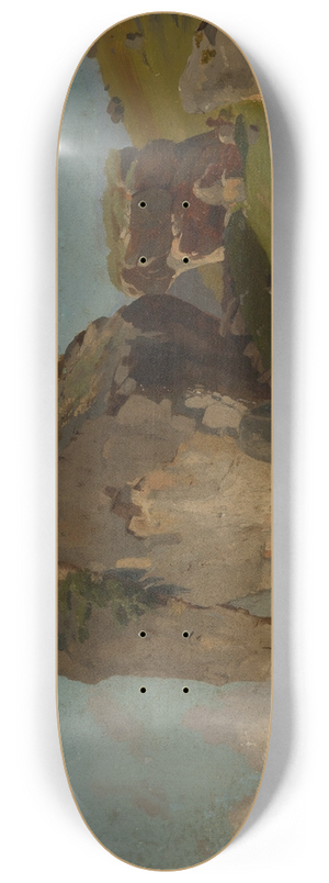 Eugen Bracht - Felsenstudie 8.25 inch art skate deck