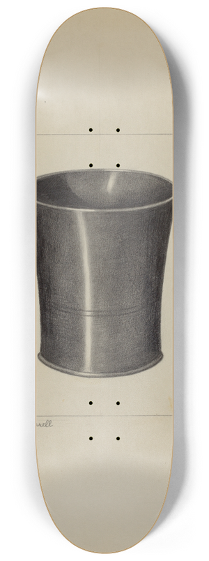 Eugene Barrell - Pewter Beaker 8.25 inch art skate deck