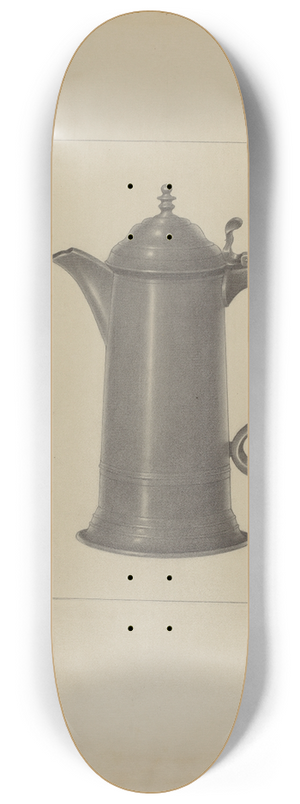 Eugene Barrell - Pewter Flagon 8.25 inch art skate deck