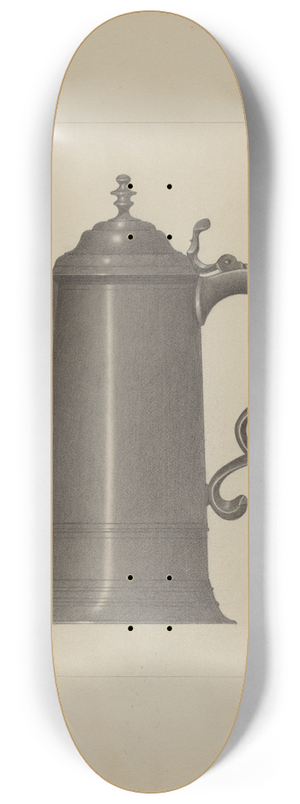 Eugene Barrell - Pewter Flagon 8.25 inch art skate deck
