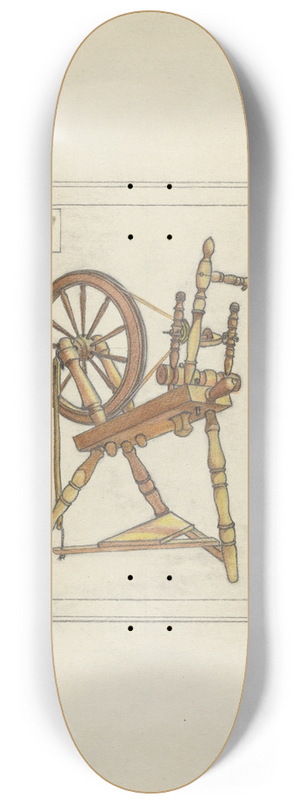 Eugene Barrell - Spinning Wheel 8.25 inch art skate deck