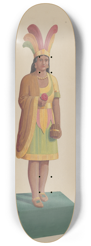 Eugene Croe - Cigar Store Indian 8.25 inch art skate deck