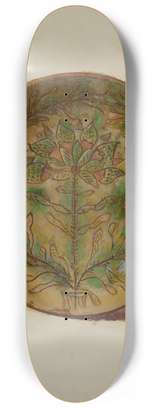 Eugene Shellady - Pa. German Plate 8.25 inch art skate deck