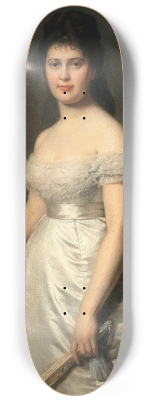 Eugen Felix - Portrait of the Opera Singer Adelina Patti (1843-1919) 8.25 inch art skate deck