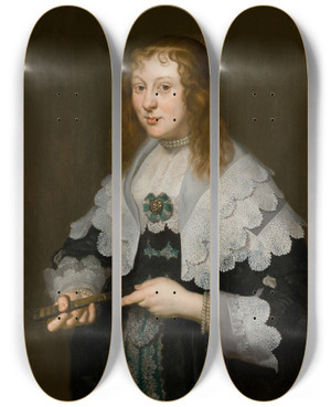 Triptych art skateboard deck of Joachim Von Sandrart Alida Bicker 16201702 by Joachim Von Sandrart (1609-1688) Triptych art skateboard deck of Joachim Von Sandrart Alida Bicker 16201702 by Joachim Von Sandrart (1609-1688)