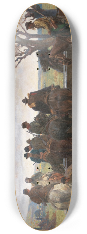 Eugenio Cecconi - Returning from the Hunt 8.25 inch art skate deck