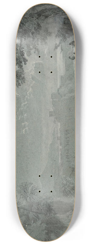 Eugenio Landesio - Study for The Return of the Holy Family 8.25 inch art skate deck