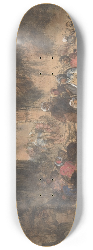 Eugenio Lucas Velzquez - Arabs Resting 8.25 inch art skate deck