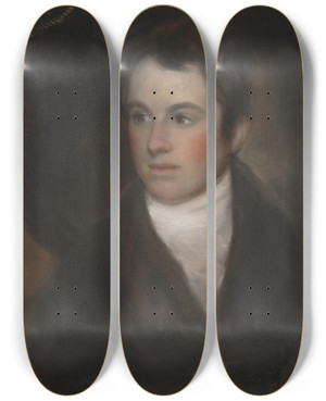 Triptych art skateboard deck of William Russell Robert Shurlock by William Russell (1784-1870)