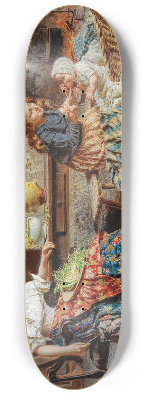 Eugenio Zampighi - A Happy Family 8.25 inch art skate deck