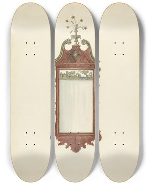 Triptych art skateboard deck of Nicholas Gorid Mirror_7 by Nicholas Gorid (20-)
