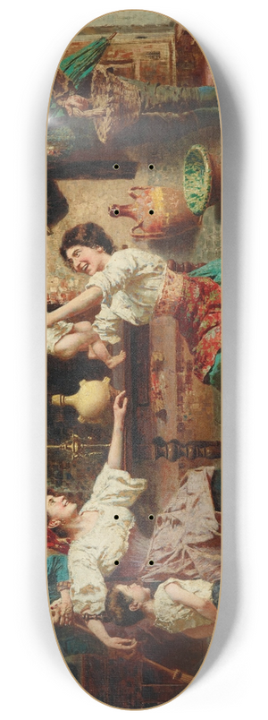 Eugenio Zampighi - The Happy Family 8.25 inch art skate deck